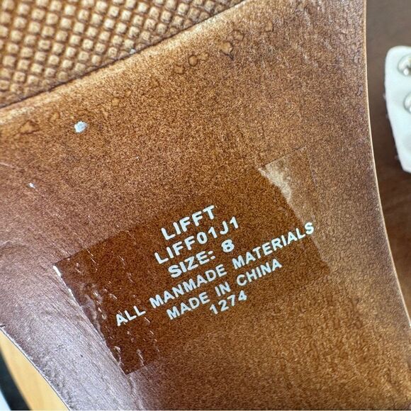 Madden Girl Lifft Chunky Platform Faux Leather Block Heel Sandals White 8 - Picture 11 of 12